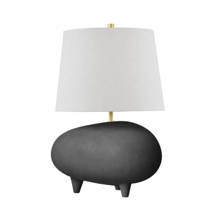 A large image of the Hudson Valley Lighting KBS1423201A Aged Brass / Matte Black