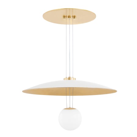 A large image of the Hudson Valley Lighting KBS1743701-S Soft White / Gold Leaf
