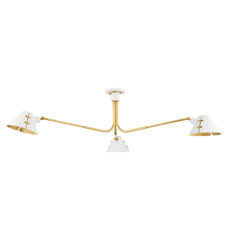 A large image of the Hudson Valley Lighting KBS1752803 Aged Brass / Soft White