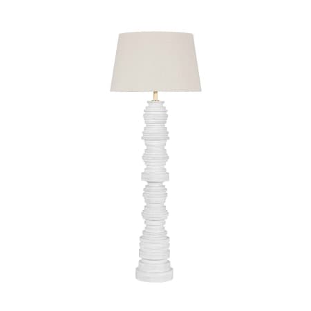 A large image of the Hudson Valley Lighting L3665 Aged Brass / Ceramic Gloss Ivory