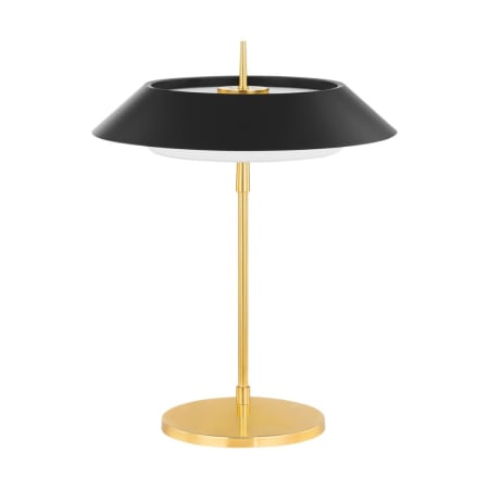 A large image of the Hudson Valley Lighting L4323 Aged Brass / Soft Black