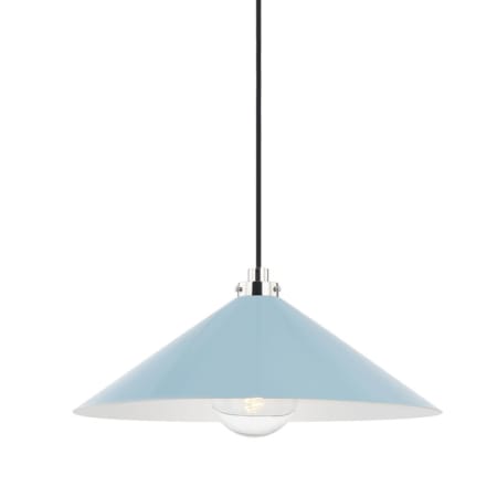 A large image of the Hudson Valley Lighting MDS1402 Polished Nickel / Blue Bird