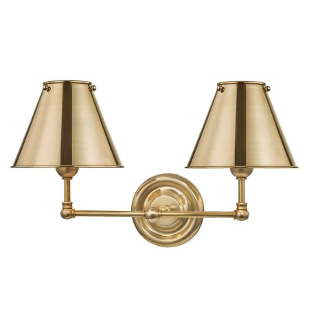 A large image of the Hudson Valley Lighting MDS102-MS Aged Brass