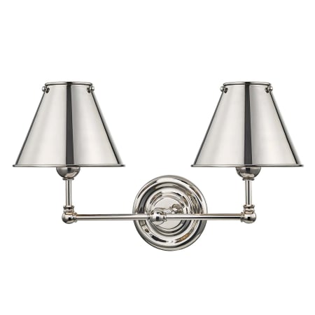 A large image of the Hudson Valley Lighting MDS102-MS Polished Nickel