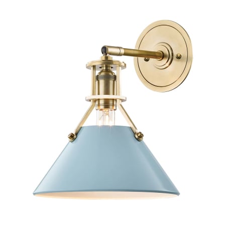 A large image of the Hudson Valley Lighting MDS350-BB Aged Brass
