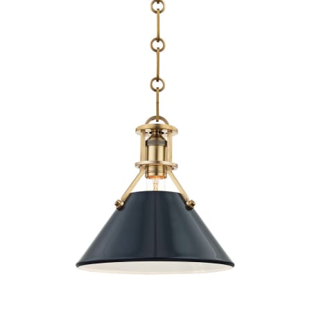 A large image of the Hudson Valley Lighting MDS351-DBL Aged Brass