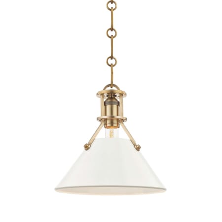 A large image of the Hudson Valley Lighting MDS351-OW Aged Brass
