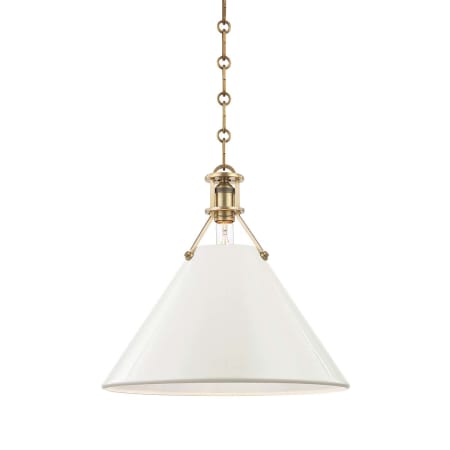 A large image of the Hudson Valley Lighting MDS352-OW Aged Brass