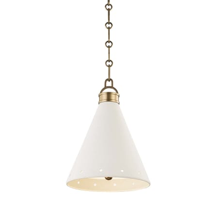 A large image of the Hudson Valley Lighting MDS400-WP Aged Brass