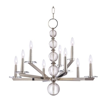 A large image of the Hudson Valley Lighting 319 Polished Nickel