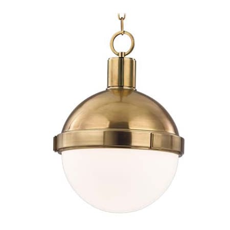 A large image of the Hudson Valley Lighting 609 Aged Brass