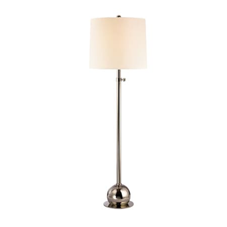 A large image of the Hudson Valley Lighting L116 Polished Nickel / White Silk Shades