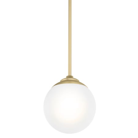 A large image of the Hunter Hepburn 8 Pendant Painted Modern Brass