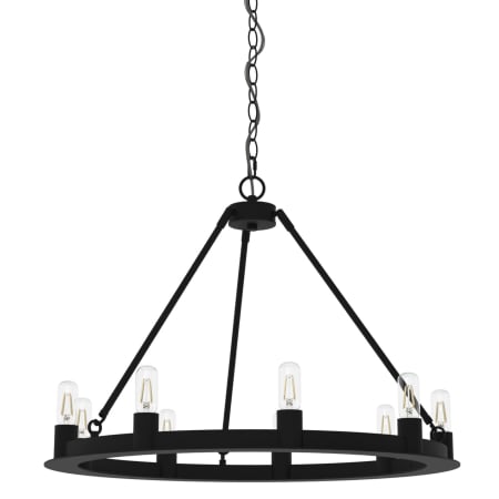 A large image of the Hunter Saddlewood 30 Chandelier Natural Iron