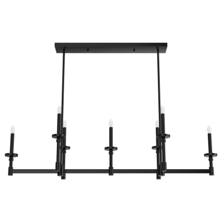 A large image of the Hunter Briargrove 52 Chandelier Matte Black