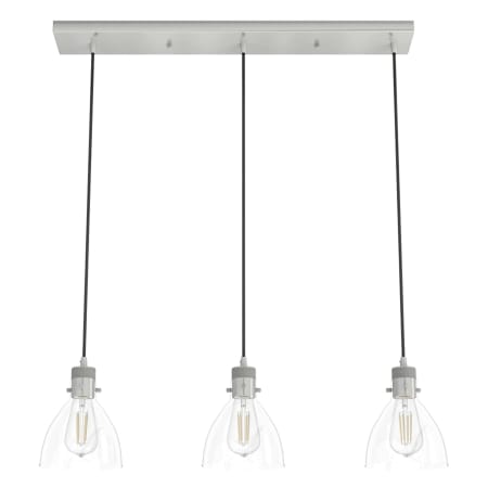 A large image of the Hunter Van Nuys 30 Pendant Brushed Nickel