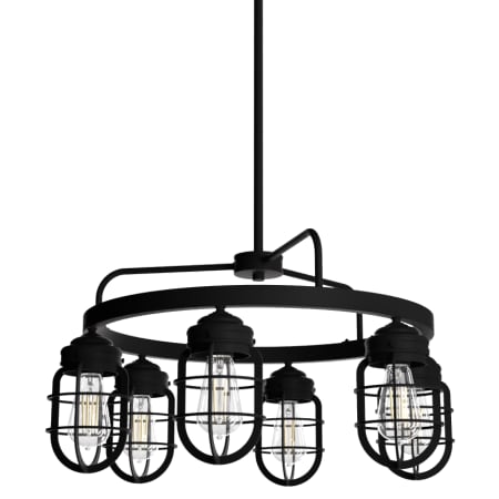 A large image of the Hunter Starklake 26 Chandelier Natural Iron