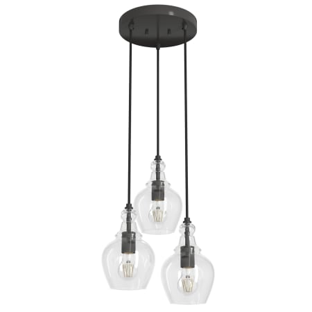 A large image of the Hunter Maple Park 14 Multi Light Pendant Noble Bronze