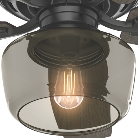 Hunter 54187 Matte Black 52 Quot 5 Blade Ceiling Fan With Led