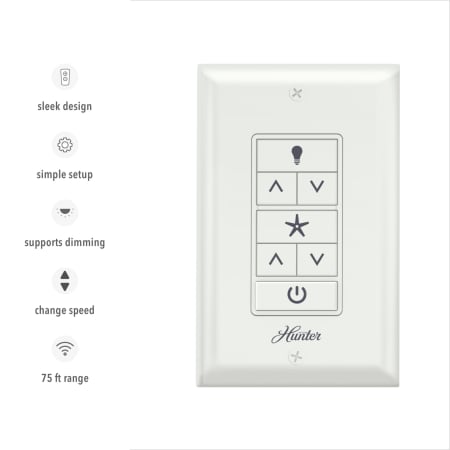 A large image of the Hunter 99771 Hunter Universal Wall Control