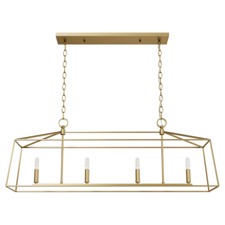 A large image of the Hunter Fair Oaks 40 Chandelier Luxe Gold