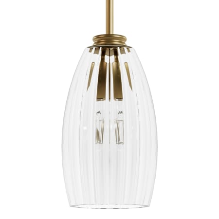 A large image of the Hunter Rossmoor 6 Pendant Luxe Gold