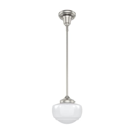 A large image of the Hunter Saddle Creek 8 Pendant WG Brushed Nickel