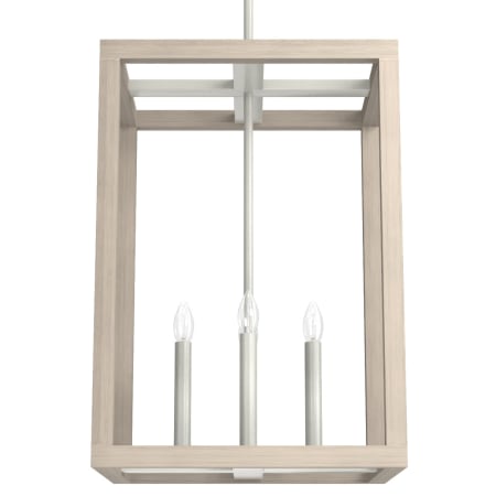 A large image of the Hunter Squire Manor 15 Pendant Brushed Nickel