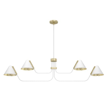 A large image of the Hunter Grove Isle 58 Chandelier Matte White