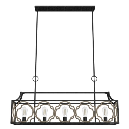 A large image of the Hunter Stone Creek 44 Chandelier French Oak