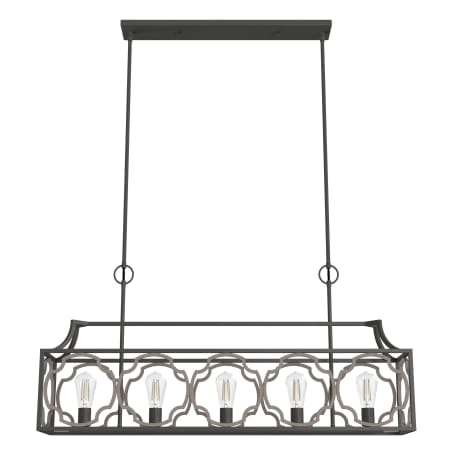 A large image of the Hunter Stone Creek 44 Chandelier Noble Bronze