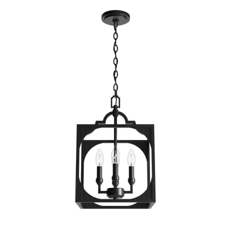 A large image of the Hunter Highland Hill 12 Pendant Rustic Iron