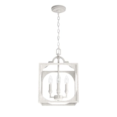 A large image of the Hunter Highland Hill 12 Pendant Distressed White