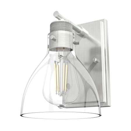 A large image of the Hunter Van Nuys 6 Sconce Brushed Nickel