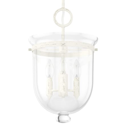 A large image of the Hunter Belltown 11 Pendant Rustic White