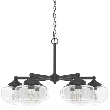 A large image of the Hunter Saddle Creek 30 Chandelier CSG Noble Bronze
