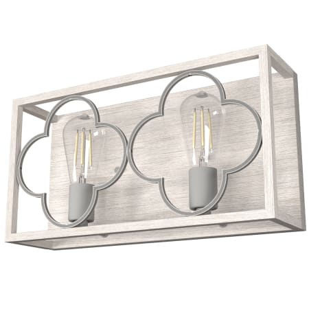 A large image of the Hunter Gablecrest 17 Vanity Distressed White