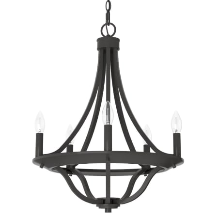 A large image of the Hunter Perch Point 18 Chandelier Noble Bronze