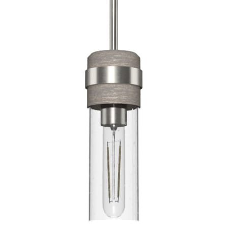 A large image of the Hunter River Mill 4 Pendant Brushed Nickel