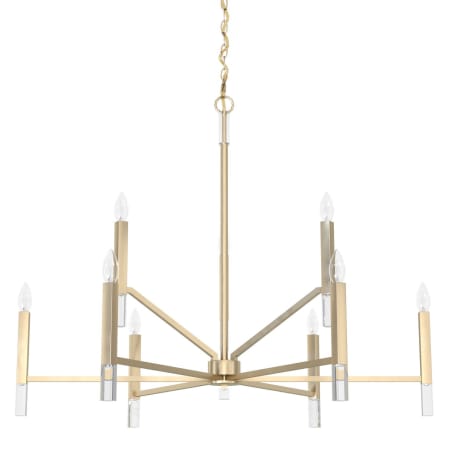 A large image of the Hunter Sunjai Two-Tier 40 Chandelier Alturas Gold
