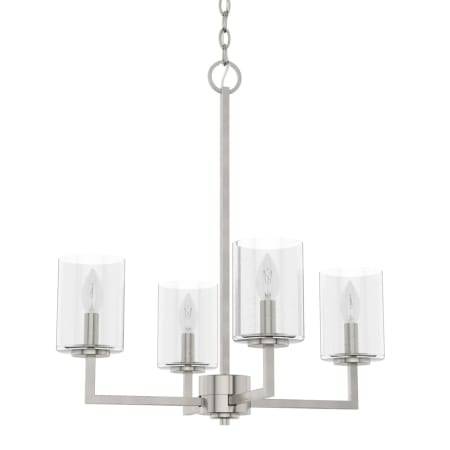 A large image of the Hunter 19537 Brushed Nickel