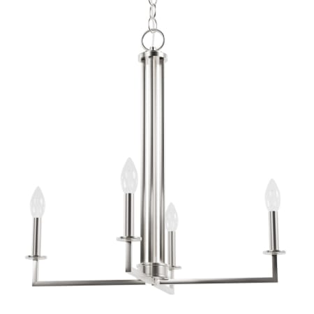 A large image of the Hunter 19623 Brushed Nickel