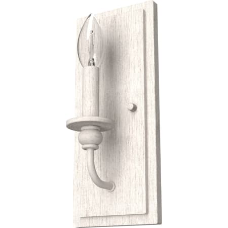 A large image of the Hunter Southcrest 5 Sconce Distressed White