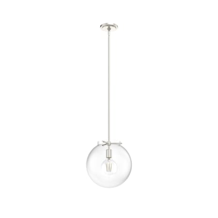 A large image of the Hunter Sacha 12 Pendant Brushed Nickel