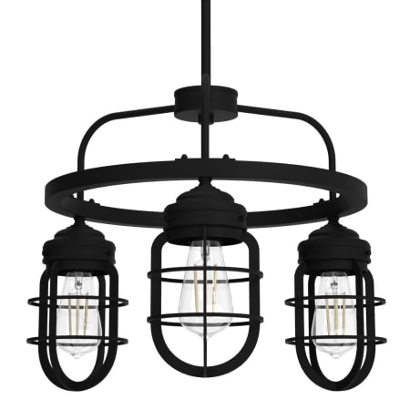 A large image of the Hunter Starklake 21 Chandelier Natural Iron