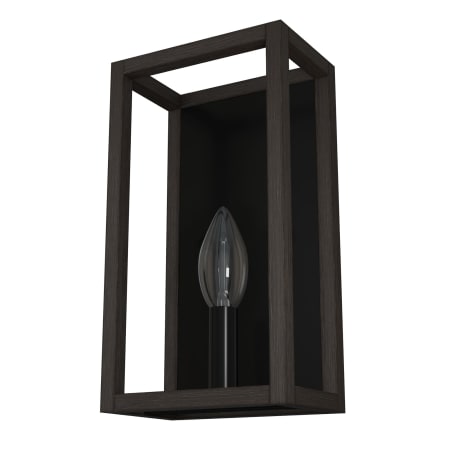 A large image of the Hunter Squire Manor 6 Sconce Matte Black