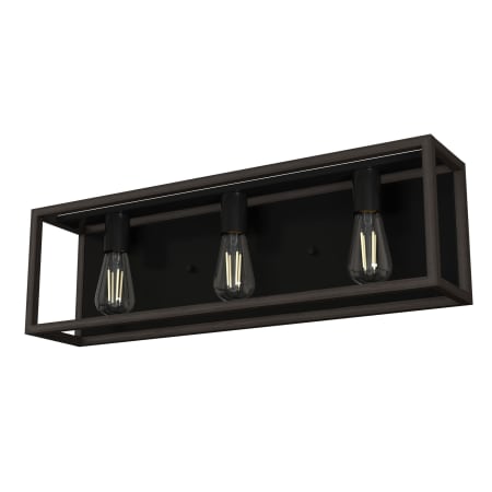 A large image of the Hunter Squire Manor 25 Vanity Matte Black