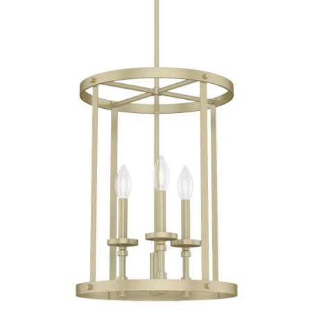 A large image of the Hunter Briargrove 15 Pendant Painted Modern Brass