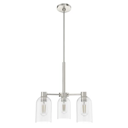 A large image of the Hunter Lochemeade 23 Chandelier Brushed Nickel