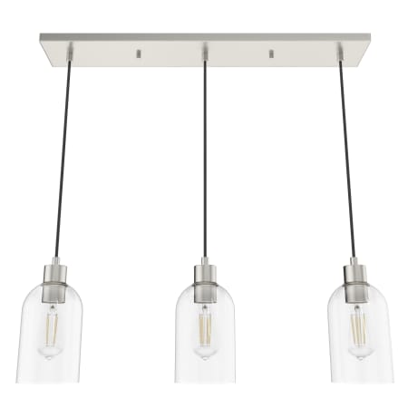 A large image of the Hunter Lochemeade 29 Pendant Brushed Nickel